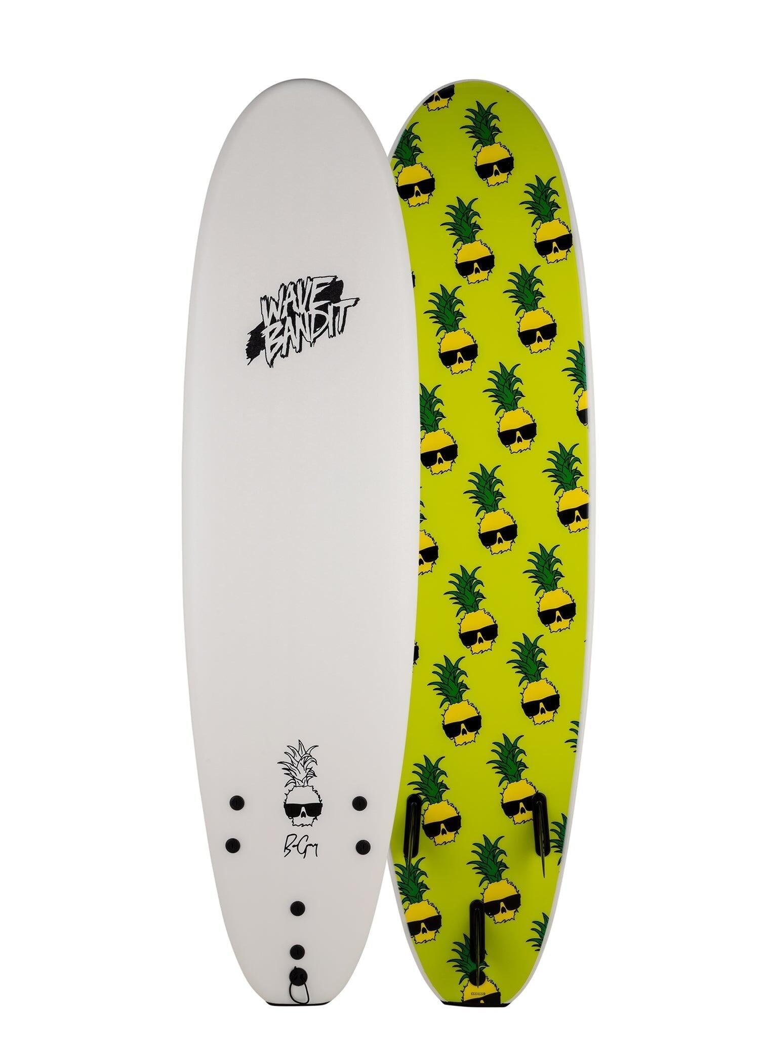 WAVE BANDIT Tavola surf in schiuma 7'0" Easy Rider 72L - BEN GRAVY - White