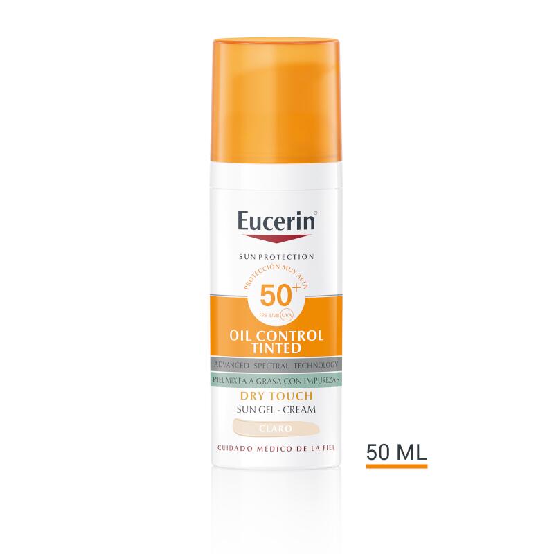 EUCERIN EUCERIN Face Oil Control Dry Touch Gel Crema SPF50+ Tinted Light 50ml