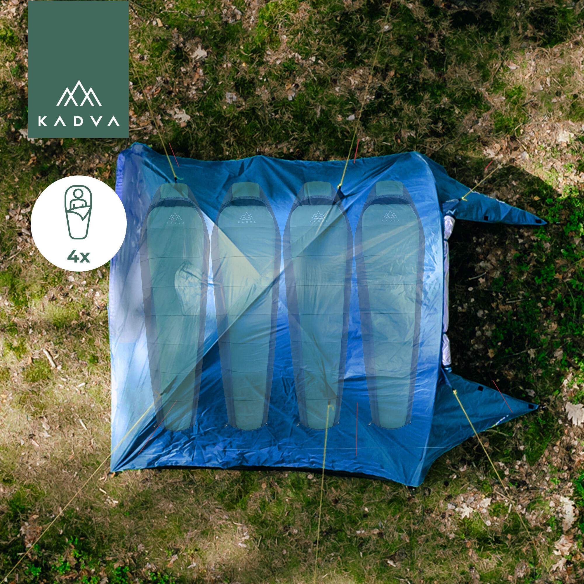 KADVA CAMPdome 4 4-persoons kampeertent 2/7
