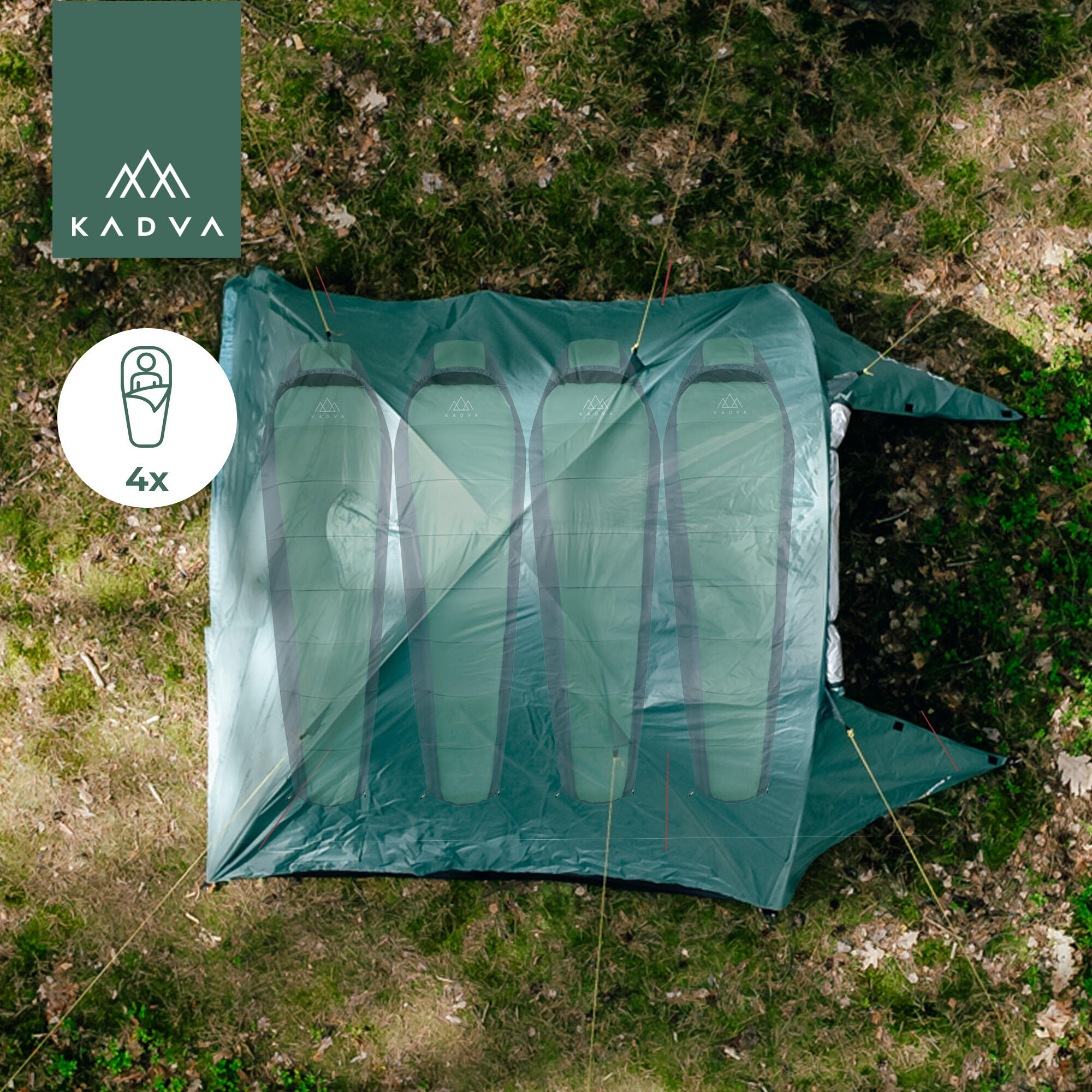 KADVA CAMPdome 4 Tenda da campeggio per 4 persone 2/7