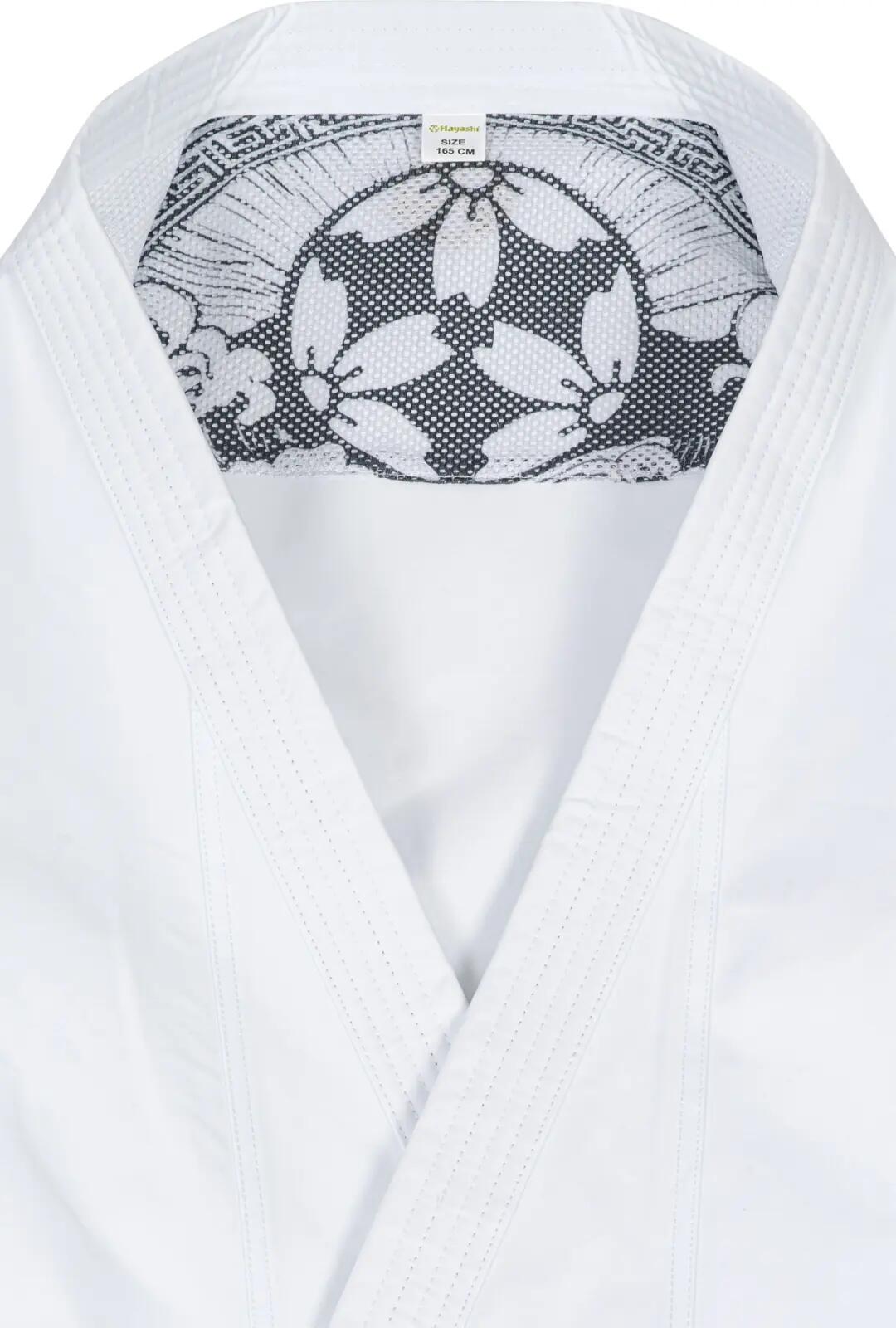 Karate Gi “Jingu” - Alb, broderie rosie, marime 165 cm 7/7
