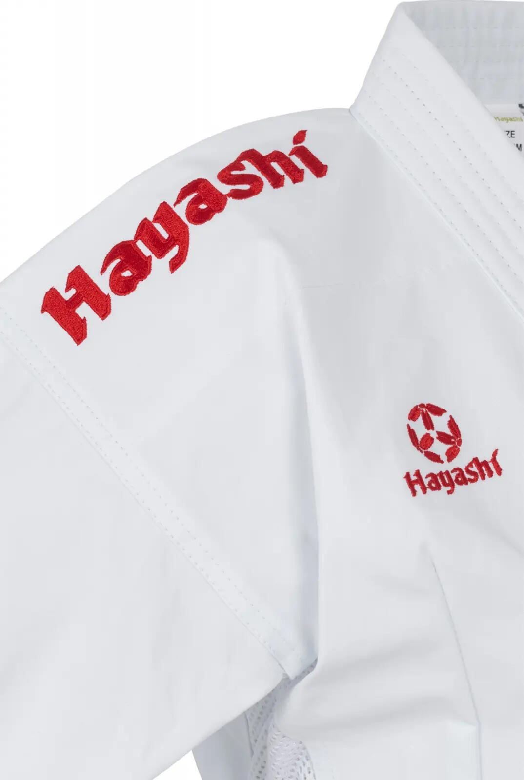 Karate Gi “Jingu” - Alb, broderie rosie, marime 165 cm 5/7