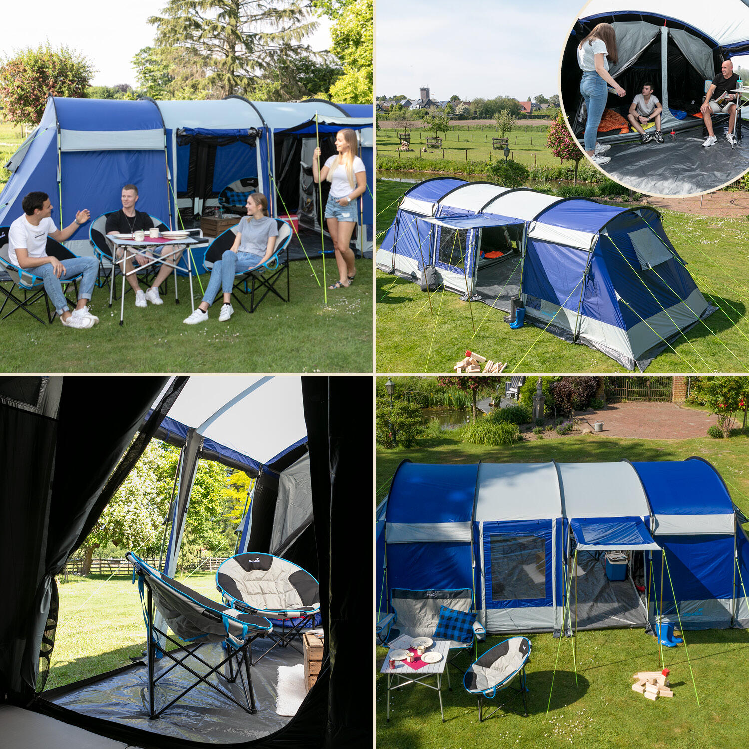 Gebraucht - Familienzelt Montana Sleeper 8 Personen - 3 dunklen Schlafkabinen 2/11