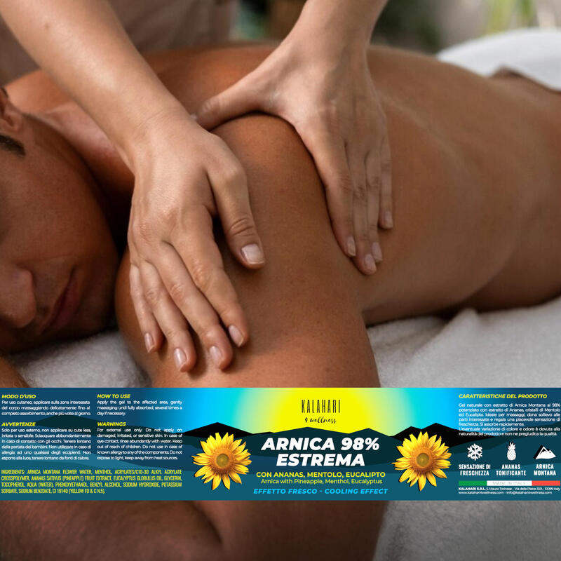 Arnica gel 98% extra silný, Chladivý relaxační efekt pro svaly a klouby