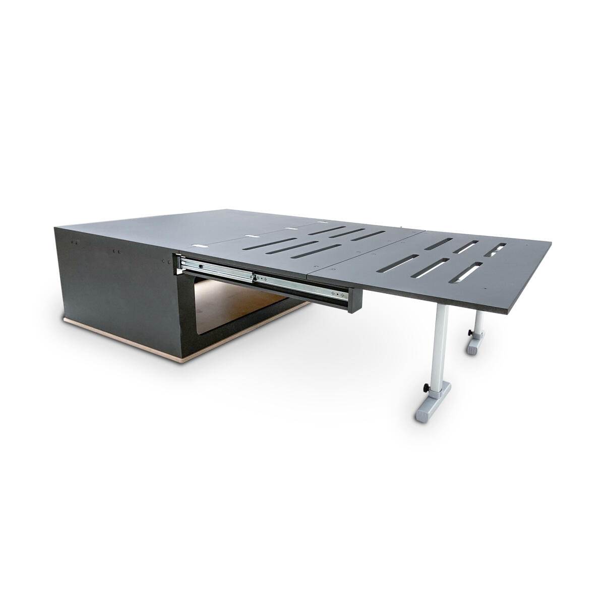 Mueble Camper MOKUZAI Negro 140x120x45cm 3/7