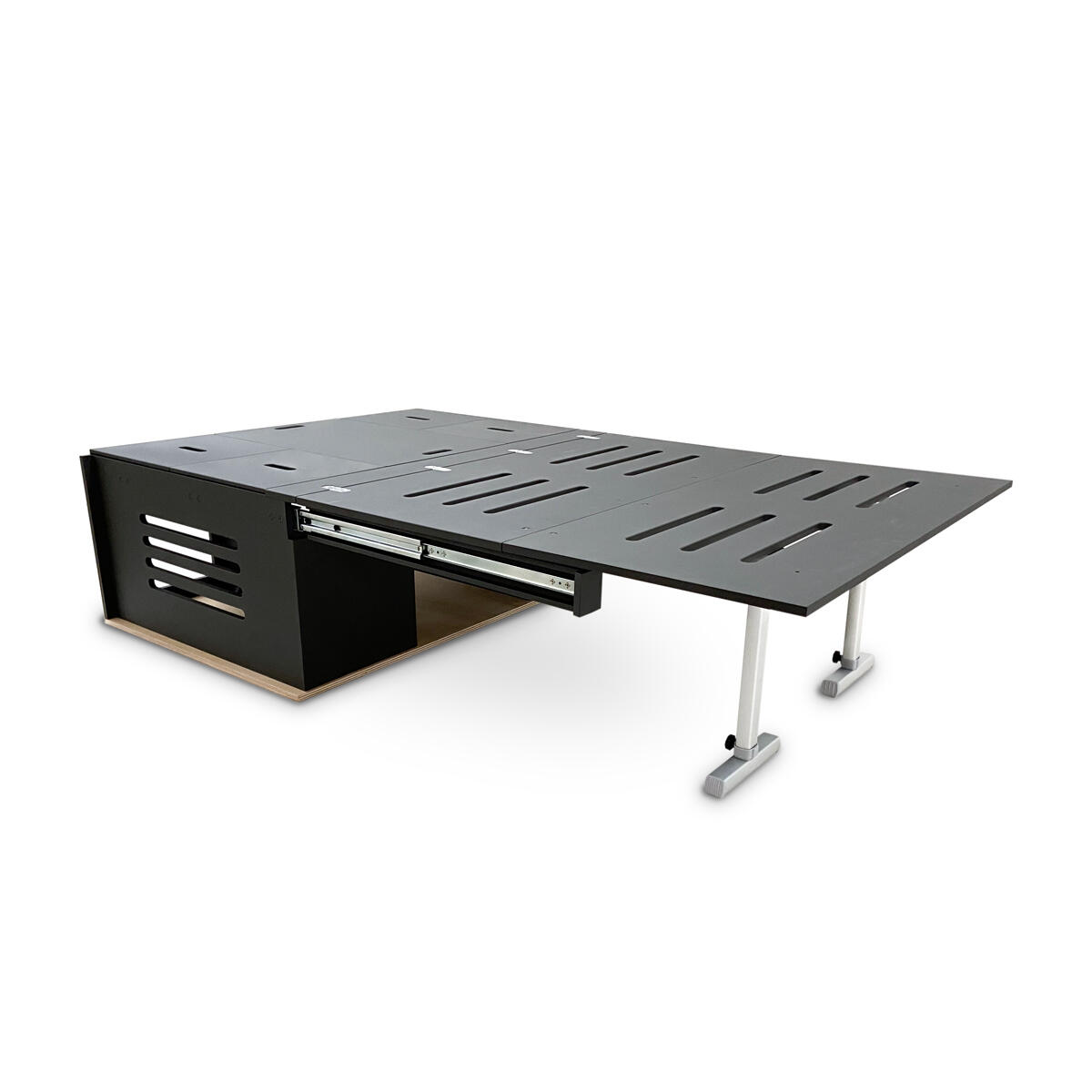 Mueble Camper MOKUZAI Negro  75x110x45cm 6/7