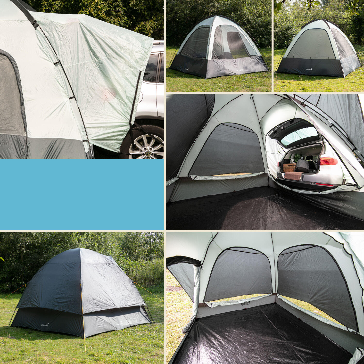 Tenda posteriore auto campeggio - Pitea SUV - 4 persone - autoportante 6/7