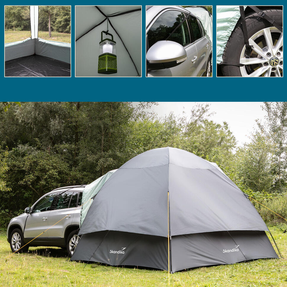 Tente De Hayon De Voiture, Grand Espace Pour 4 à 6 Personnes, Tente Arrière De Camping En Plein Air Avec écran, Protection Solaire étanche, Auvent Pour Voiture, Camping, Road Trip Essentials Small