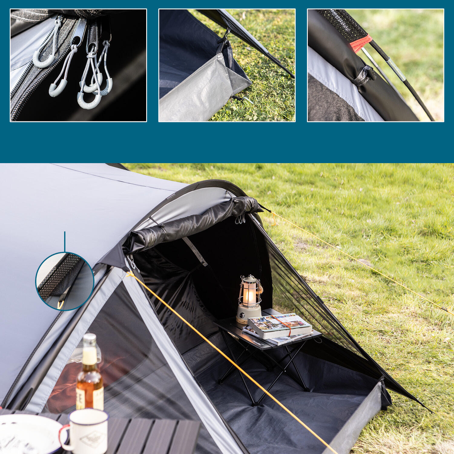 Tente dôme Dale - Camping Trekking - 4 Personnes, Technologie Sleeper, légère 4/9