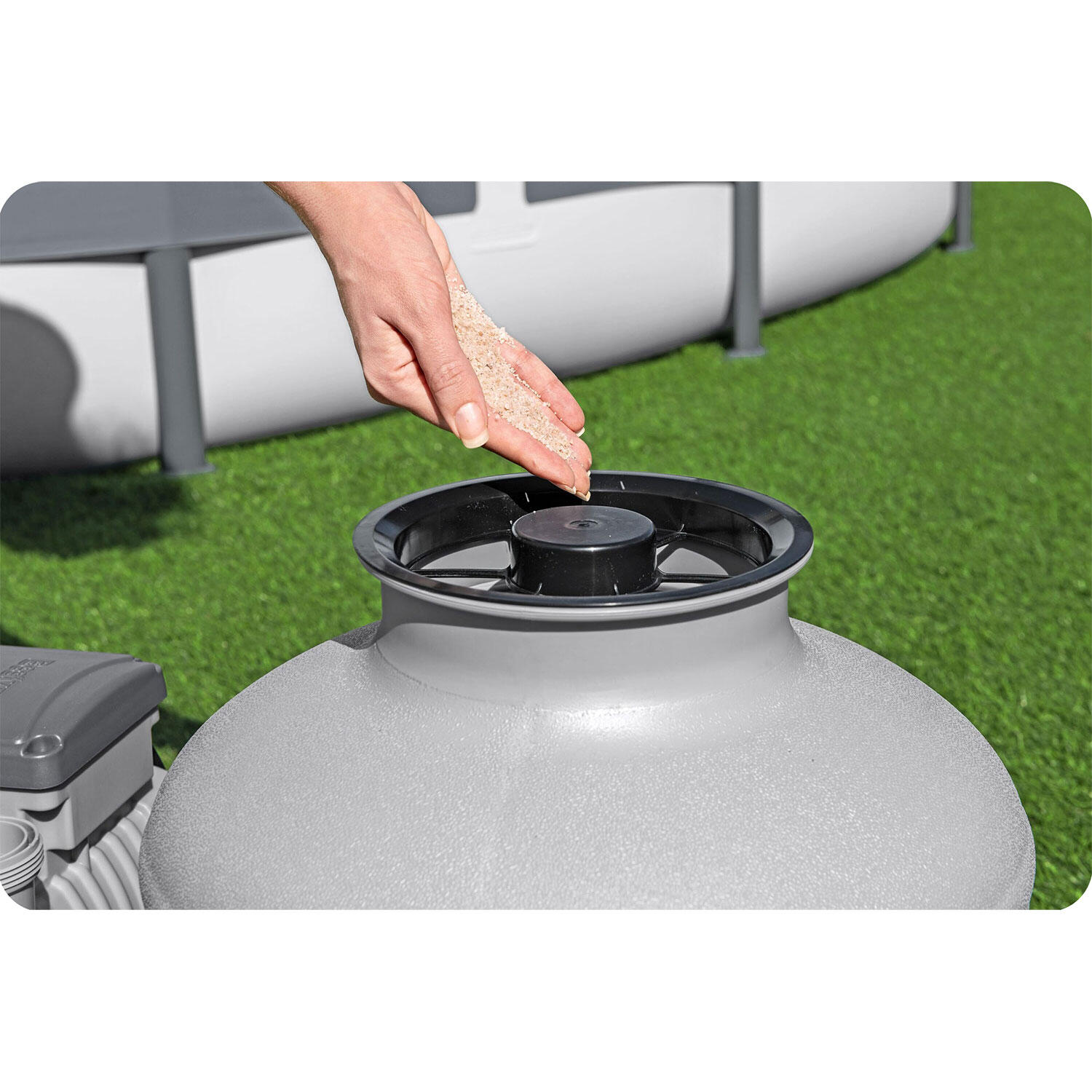 Pompa piaskowa do basenu 11355 L/h + tabletki multifunkcyjne chemia Bestway 5848 5/7