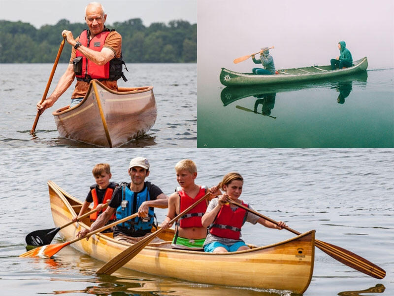Pagaj do łodzi John Paddle Canoe Beavertail Sosnowy - ogon bobra 4/5