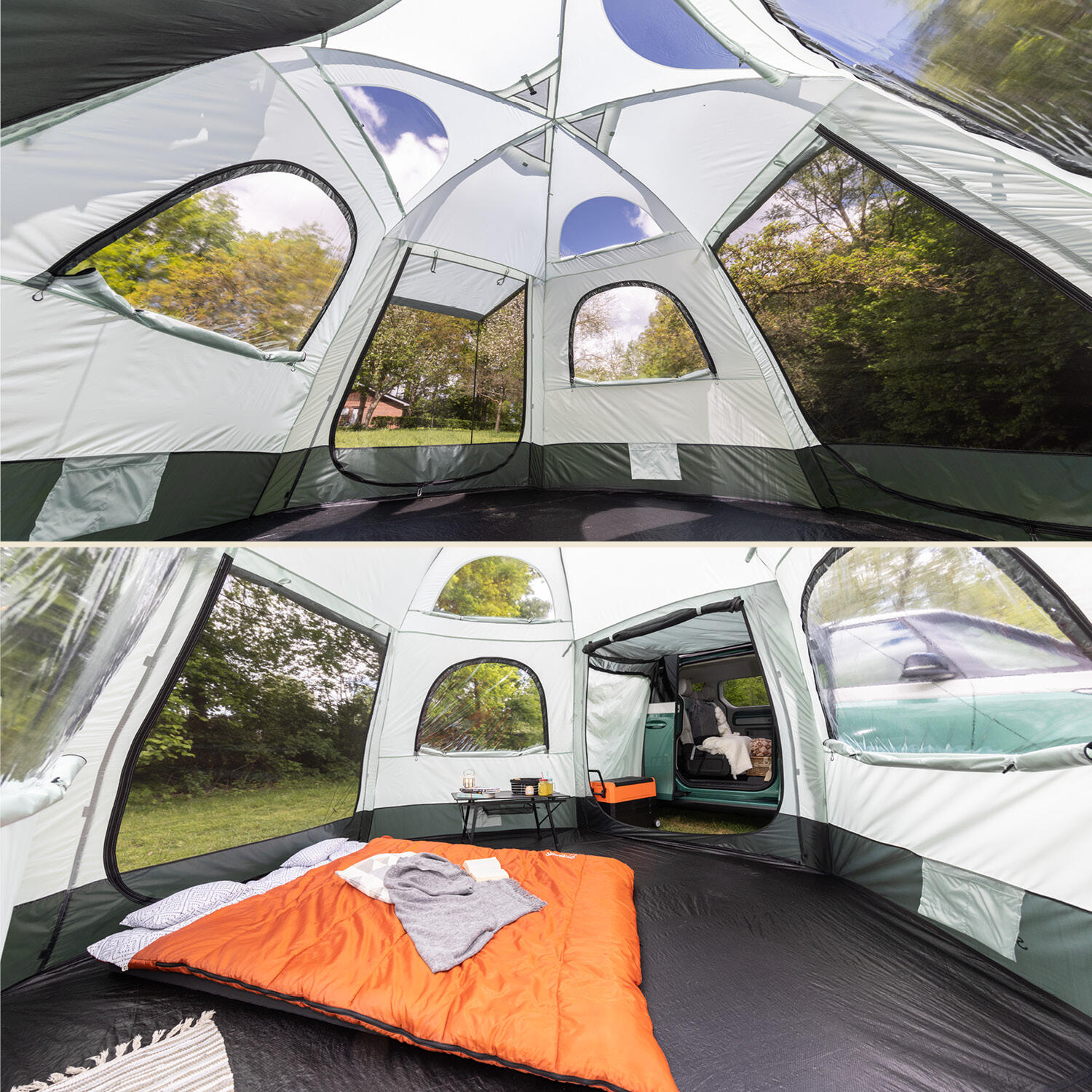 Auvent Avancée Pitea Dome - Autoportant pour véhicule SUV, Van - 2-4 personnes 6/9