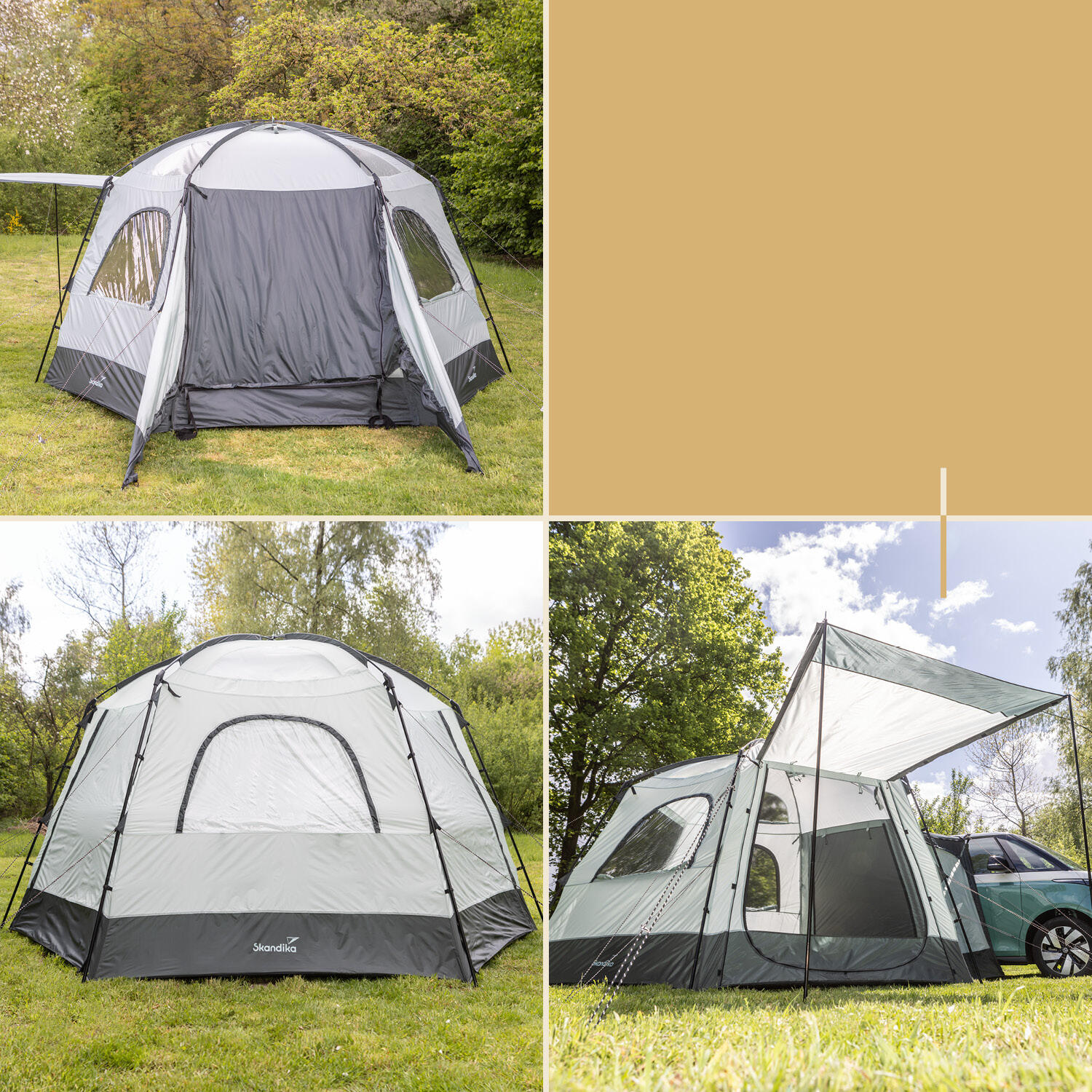 Auvent Avancée Pitea Dome - Autoportant pour véhicule SUV, Van - 2-4 personnes 4/9