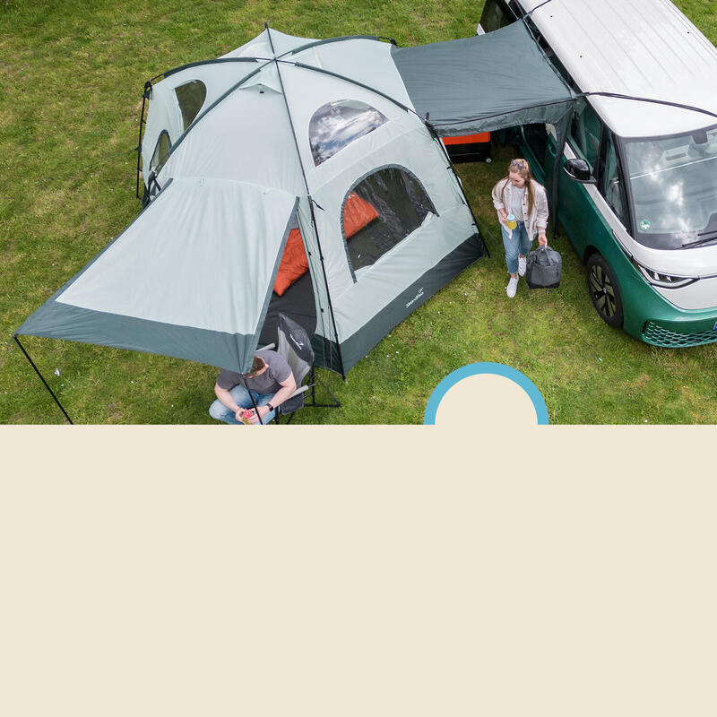 Auvent Avancée Pitea Dome - Autoportant pour véhicule SUV, Van - 2-4 personnes