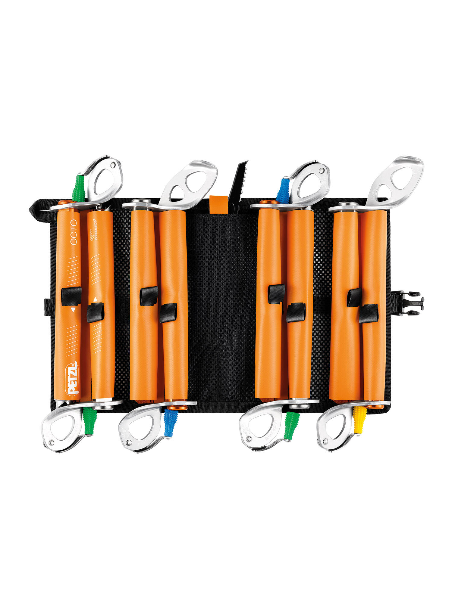 Custodia OCTO PETZL per viti da ghiaccio 12 pezzi 8 scomparti TPU 160 g 2/5