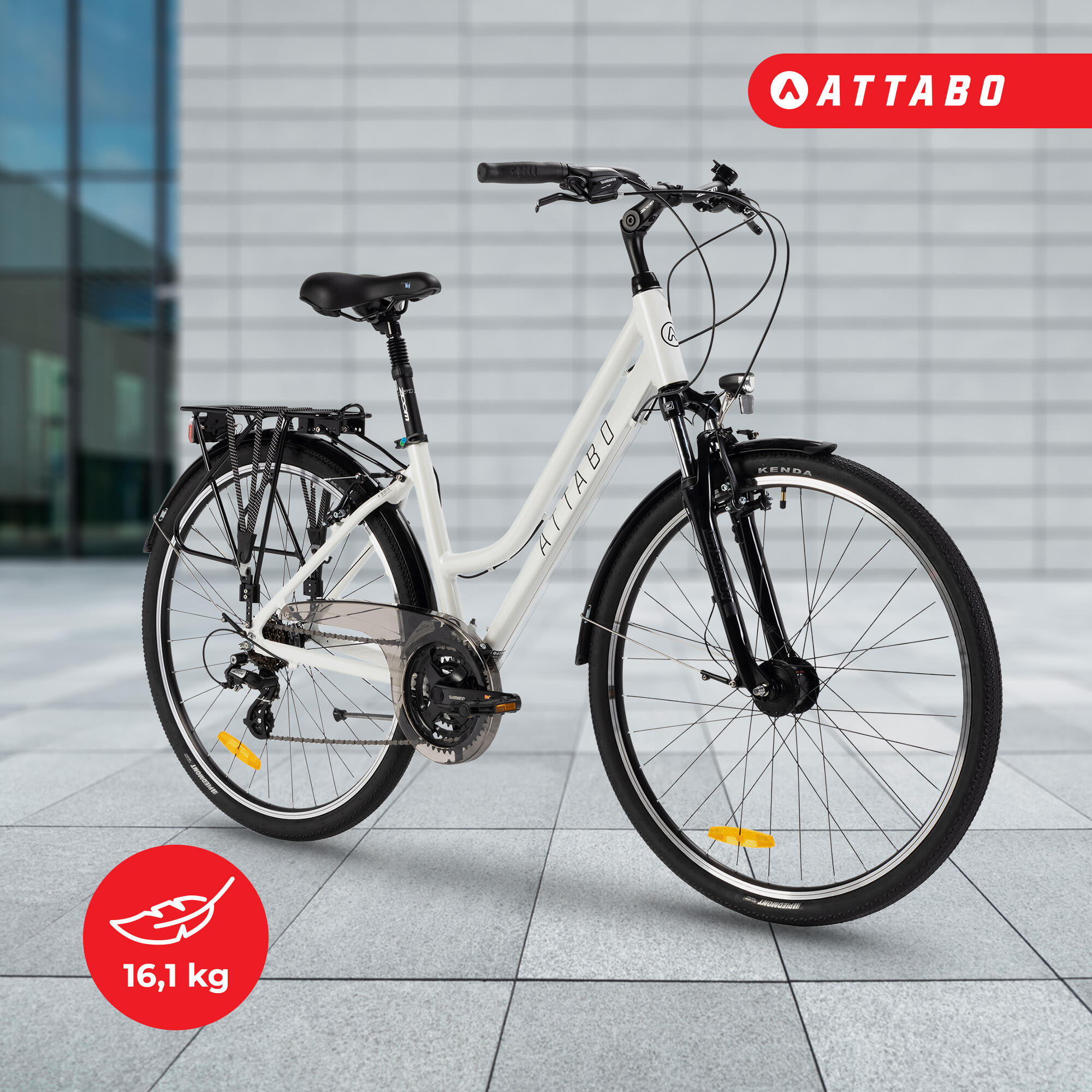 ATTABO Trekking bicicleta de trekking para mujer 2/7