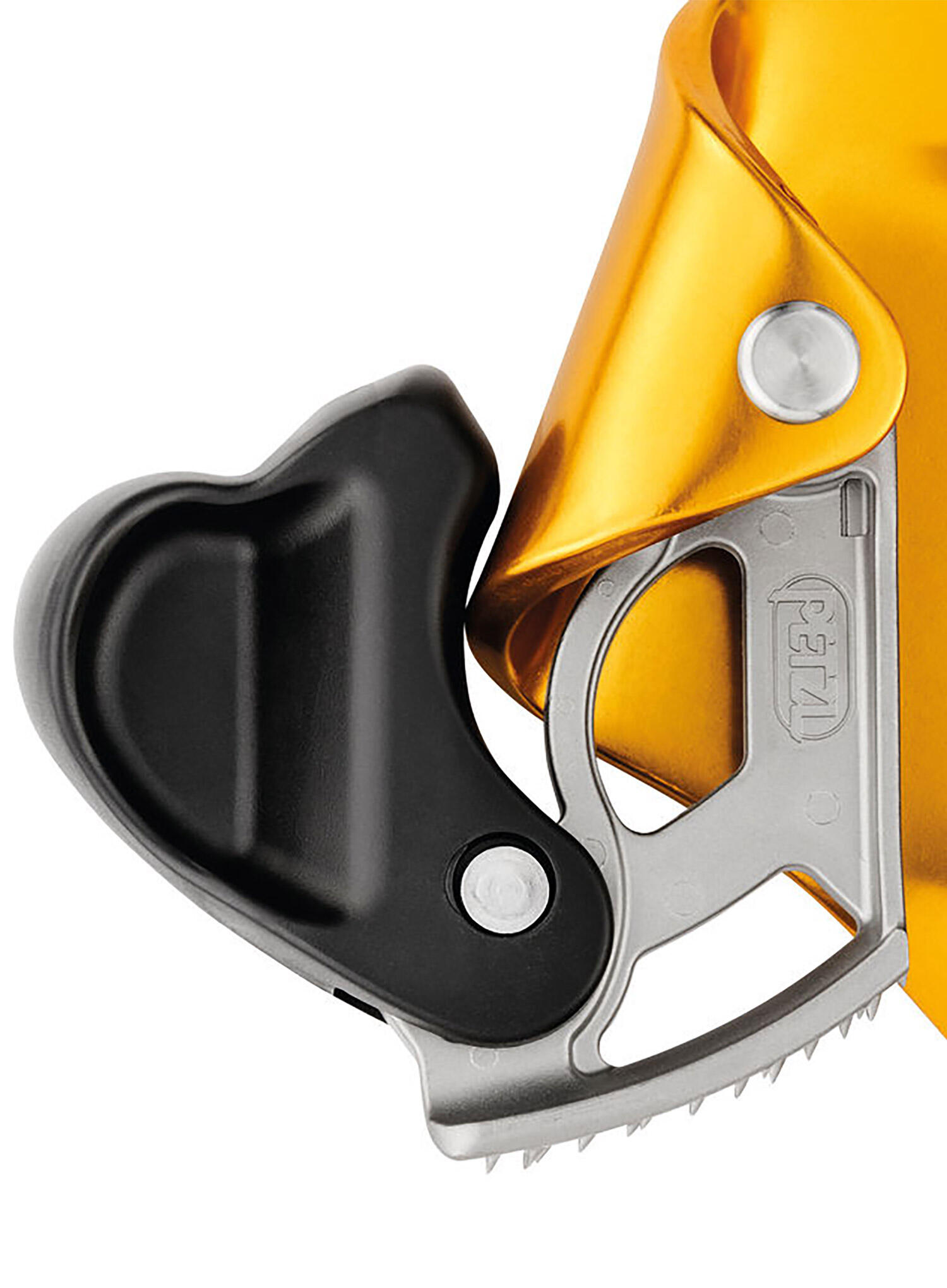 Bloqueur ventral Petzl CROLL L aluminium mors inox auto nettoyant goulotte large 3/5