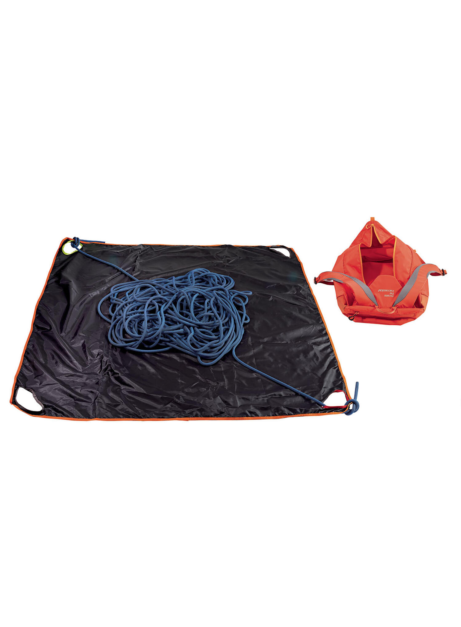 Sac à corde Petzl Kliff 36 L rouge/orange avec bâche amovible 140x140 2/5