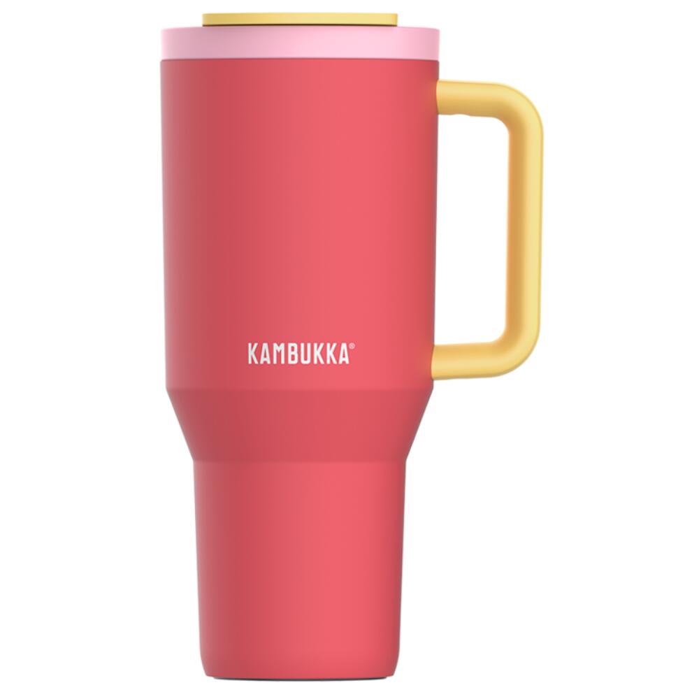 KAMBUKKA Termohrnek se slámkou Rio 950 ml Pink Papaya