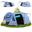 Tente Tunnel Kambo 4 - Tente camping 4 personnes - Cabine de couchage sombre