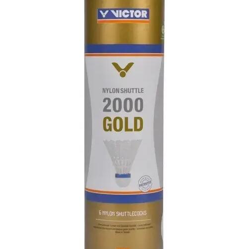 Tube of 12 badminton shuttlecocks Victor Nylon Shuttle 2000