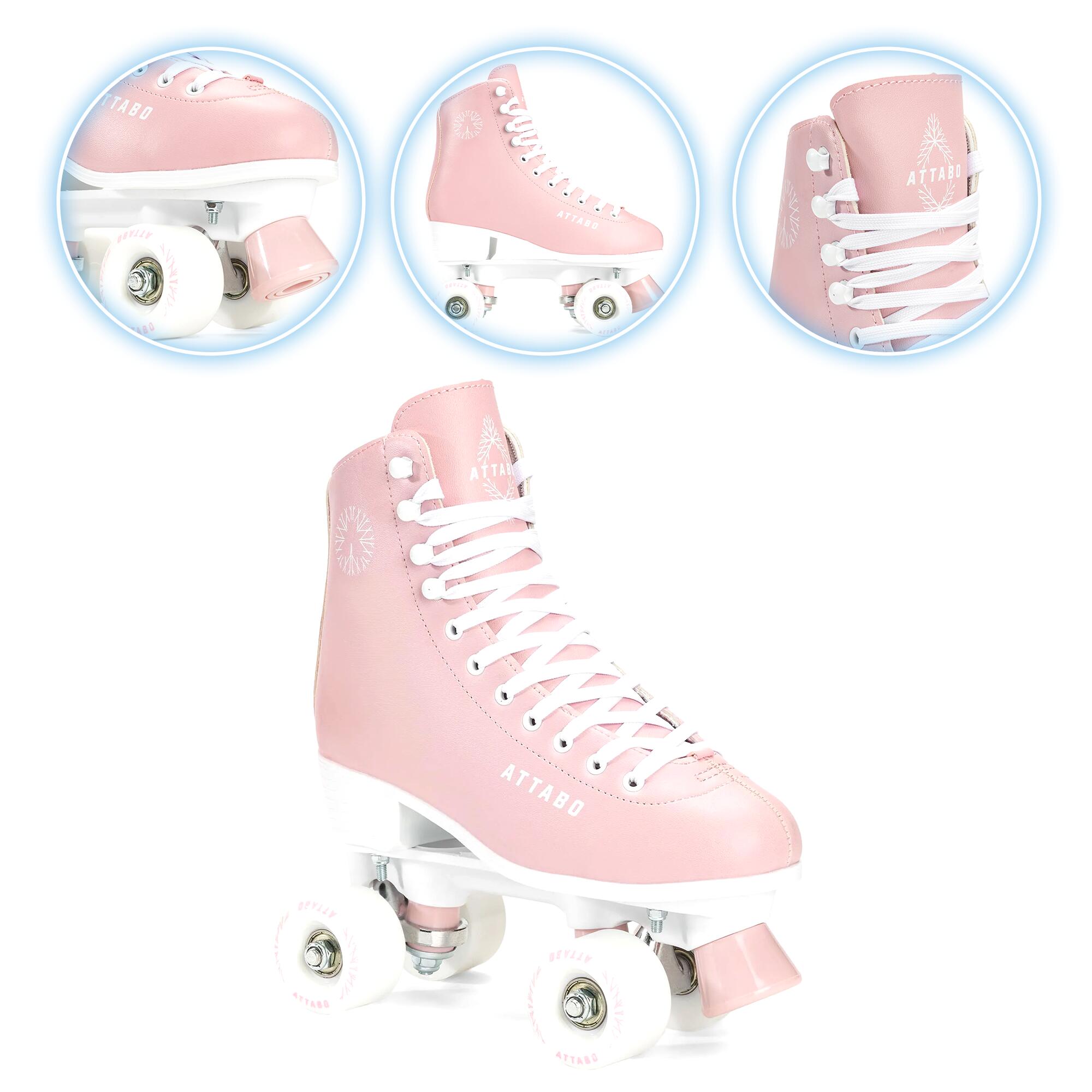 Attabo - Attabo Patins À Roulettes Femme Serena - Patins À Roulettes - Rose - 37 - Decathlon