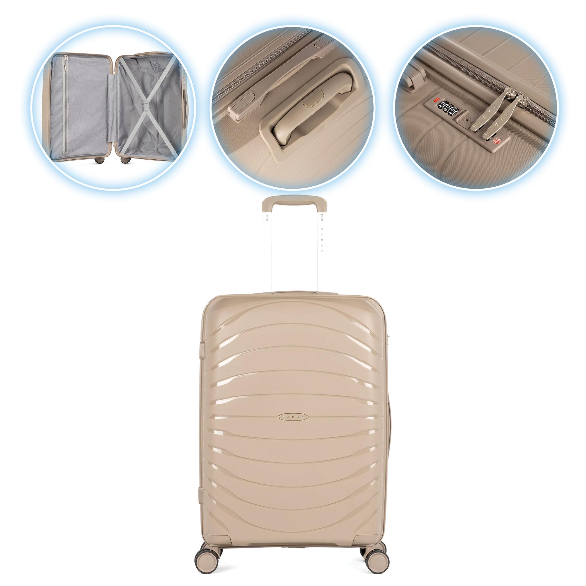 Kadva - Valise De Voyage Kadva Brava - Sac De Voyage - Beige - Decathlon