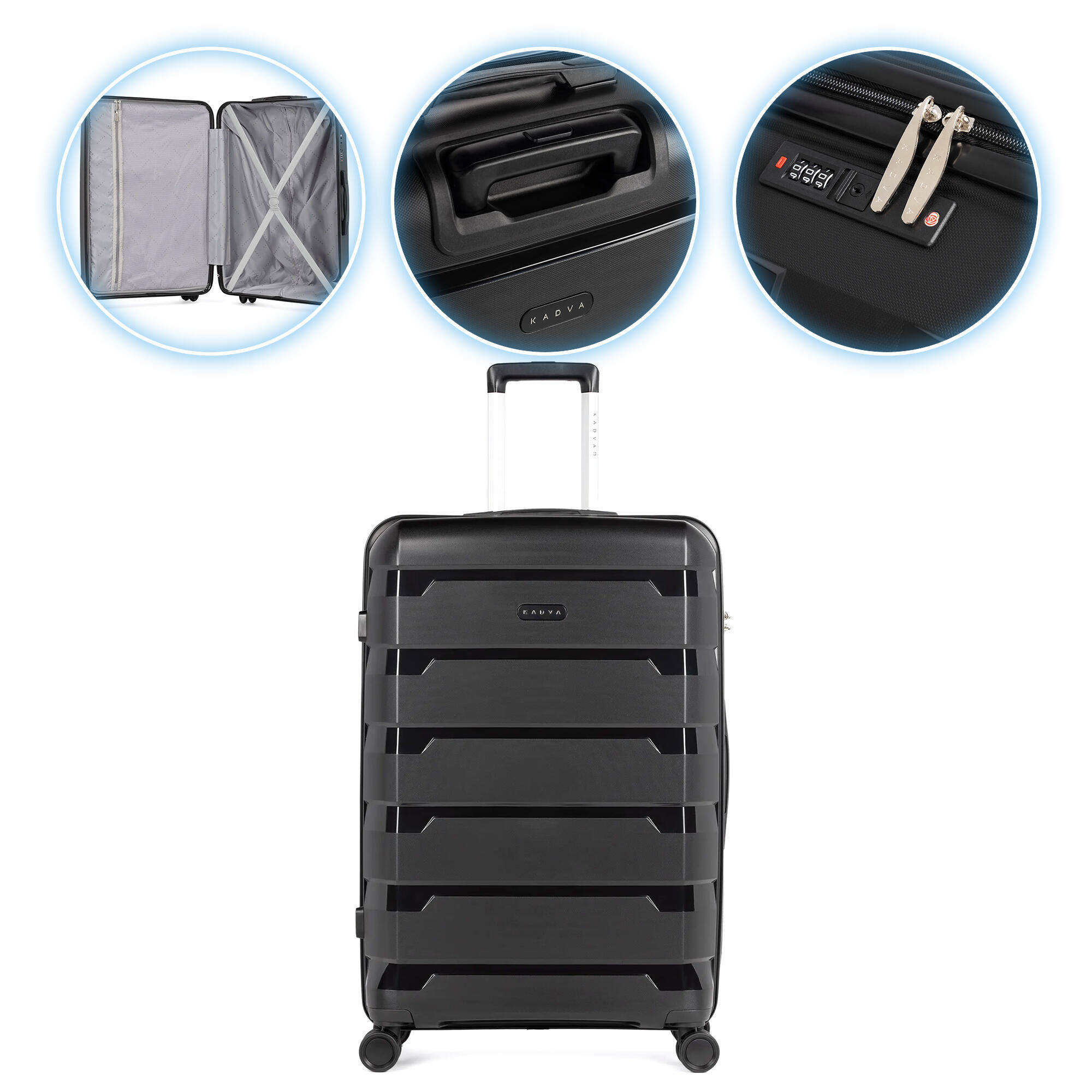 Kadva - Valise De Voyage Kadva Cayes - Sac De Voyage - Noir - Decathlon