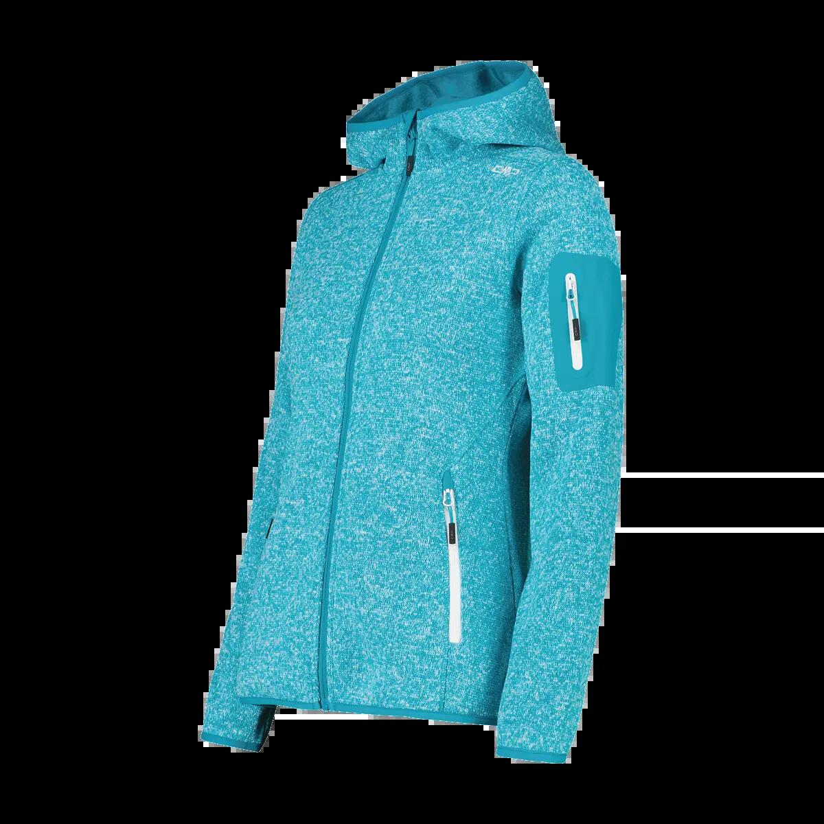 CMP Damen Jacke Knitted Melange Hoody 3H19826 2/5