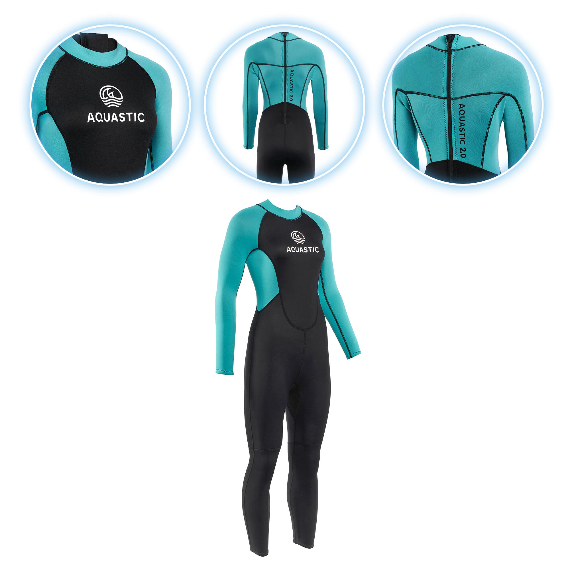 AQUASTIC Zwempak voor dames AQUASTIC Wavey LG WMNS 2 mm