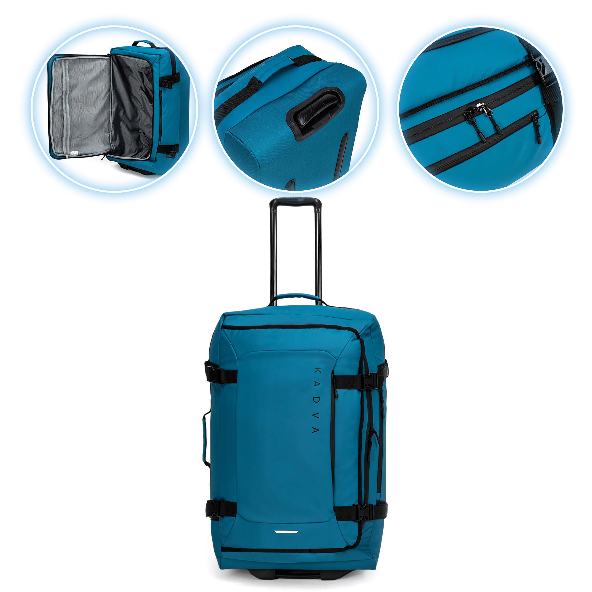Kadva - Valise De Voyage Kadva Lazio - Sac De Voyage - Bleu - Decathlon