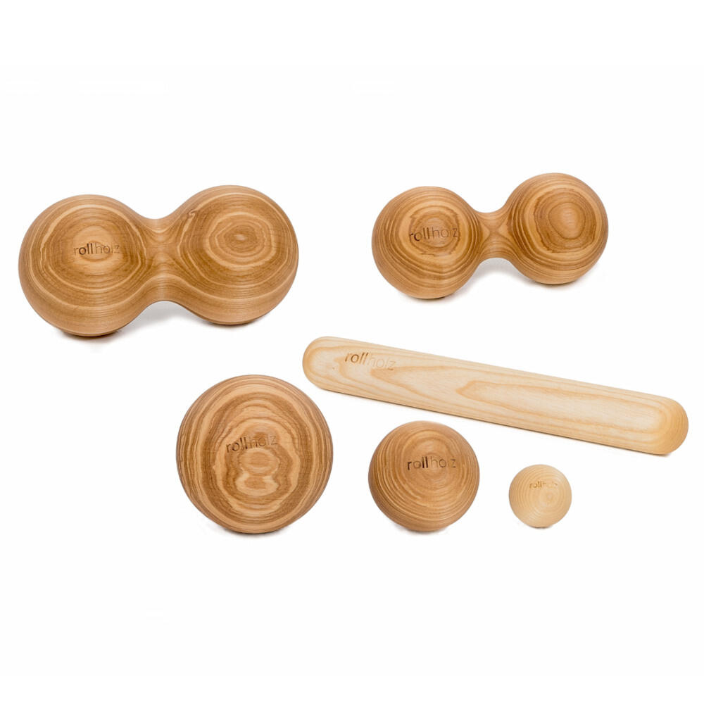 ROLLHOLZ Faszienset 6-teilig Esche Made in Germany FSC zertifiziertes Holz - ROLLHOLZ