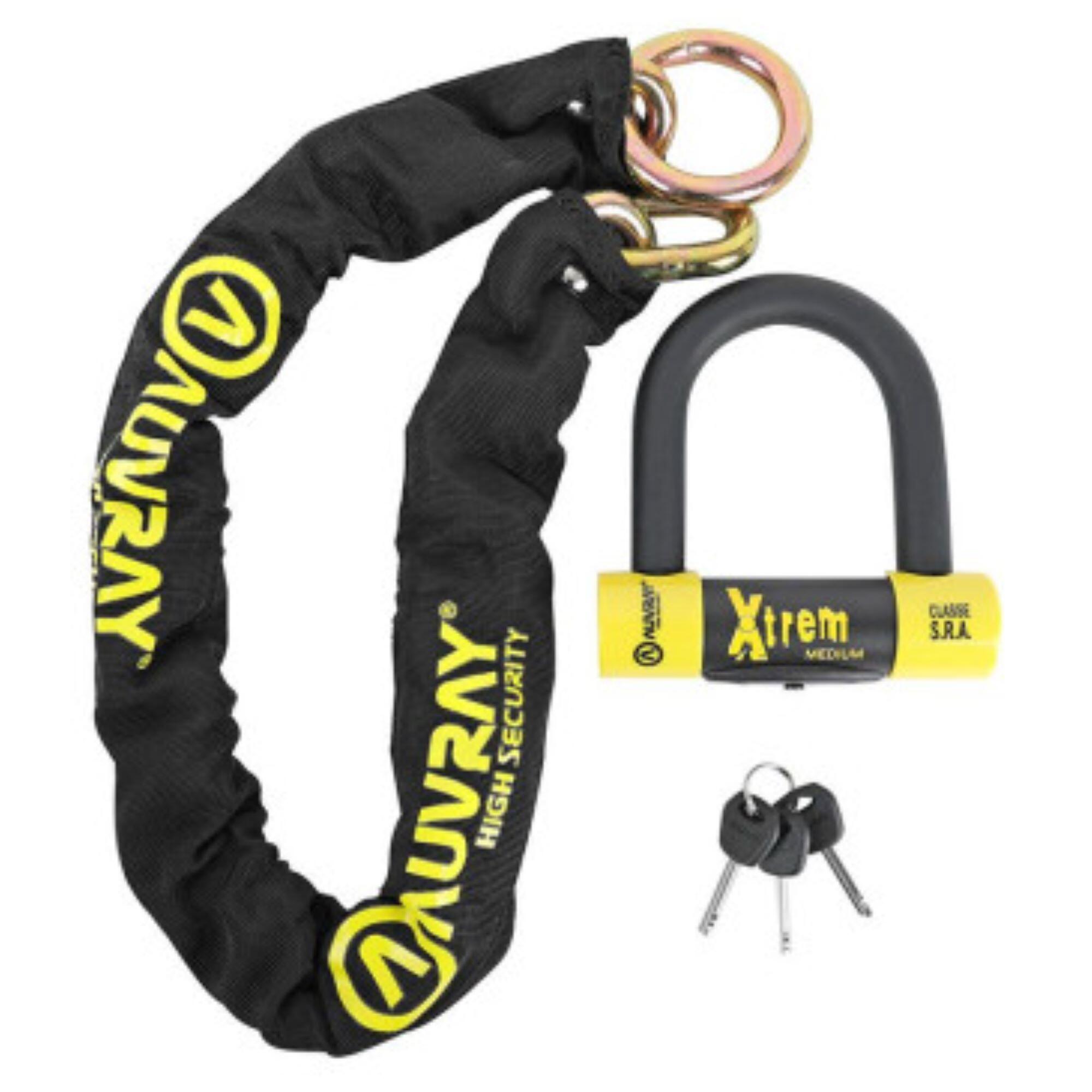 Auvray - Antivol Chaine Xtrem Medium Lasso D.13,5 100cm Sra Auvray - Antivol - Decathlon