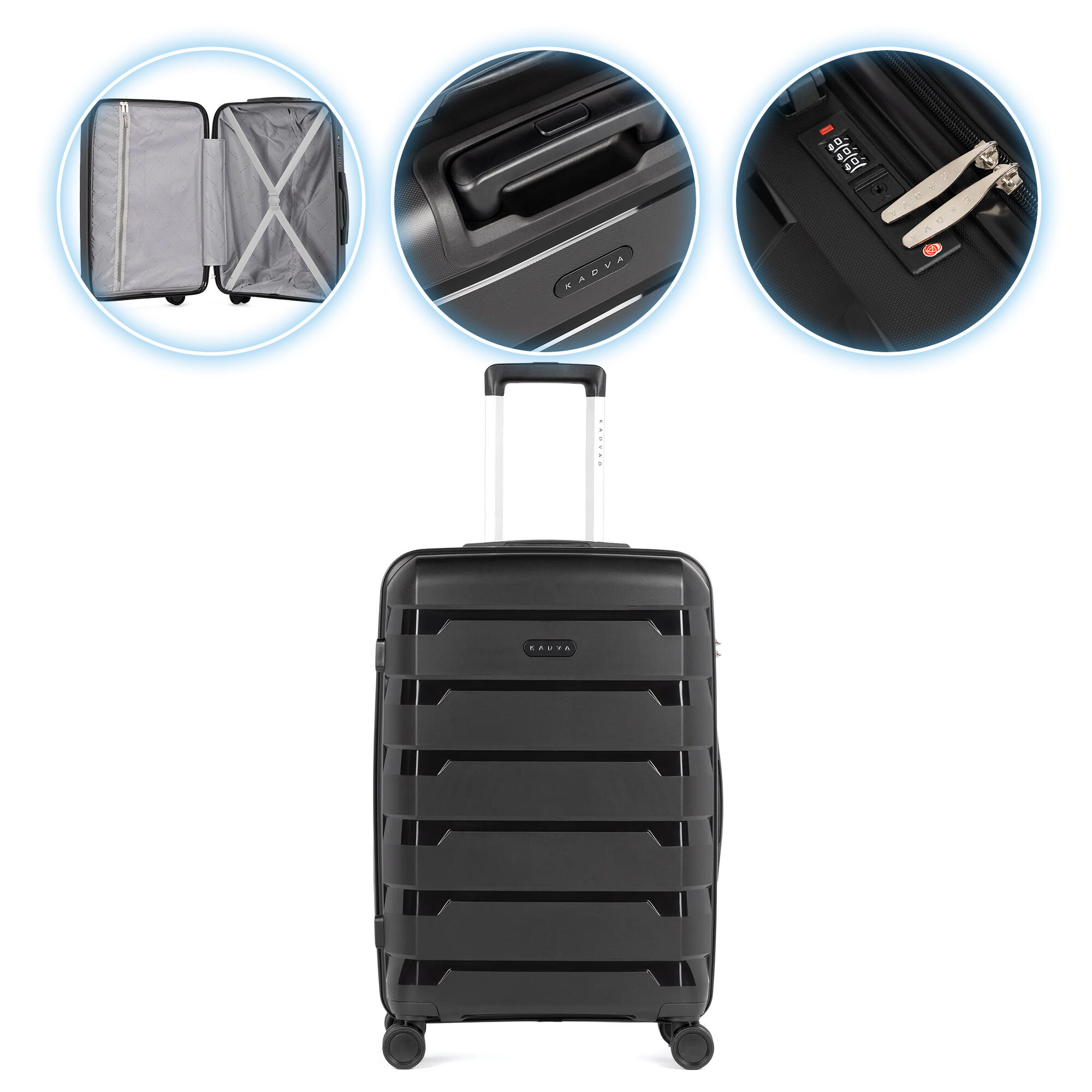 Kadva - Valise De Voyage Kadva Cayes - Sac De Voyage - Noir - Decathlon