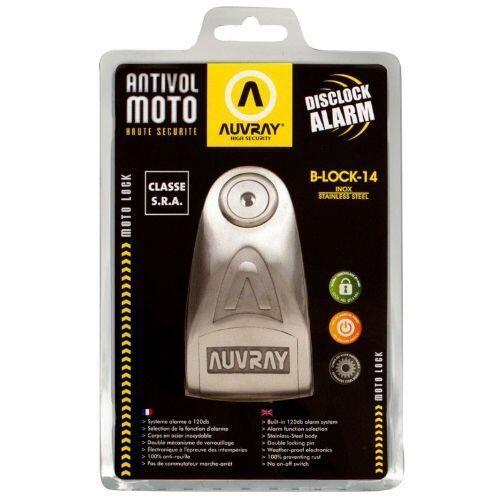 Blokada na tarczę z alarmem B-LOCK 14 INOX - stal nierdzewna AUVRAY