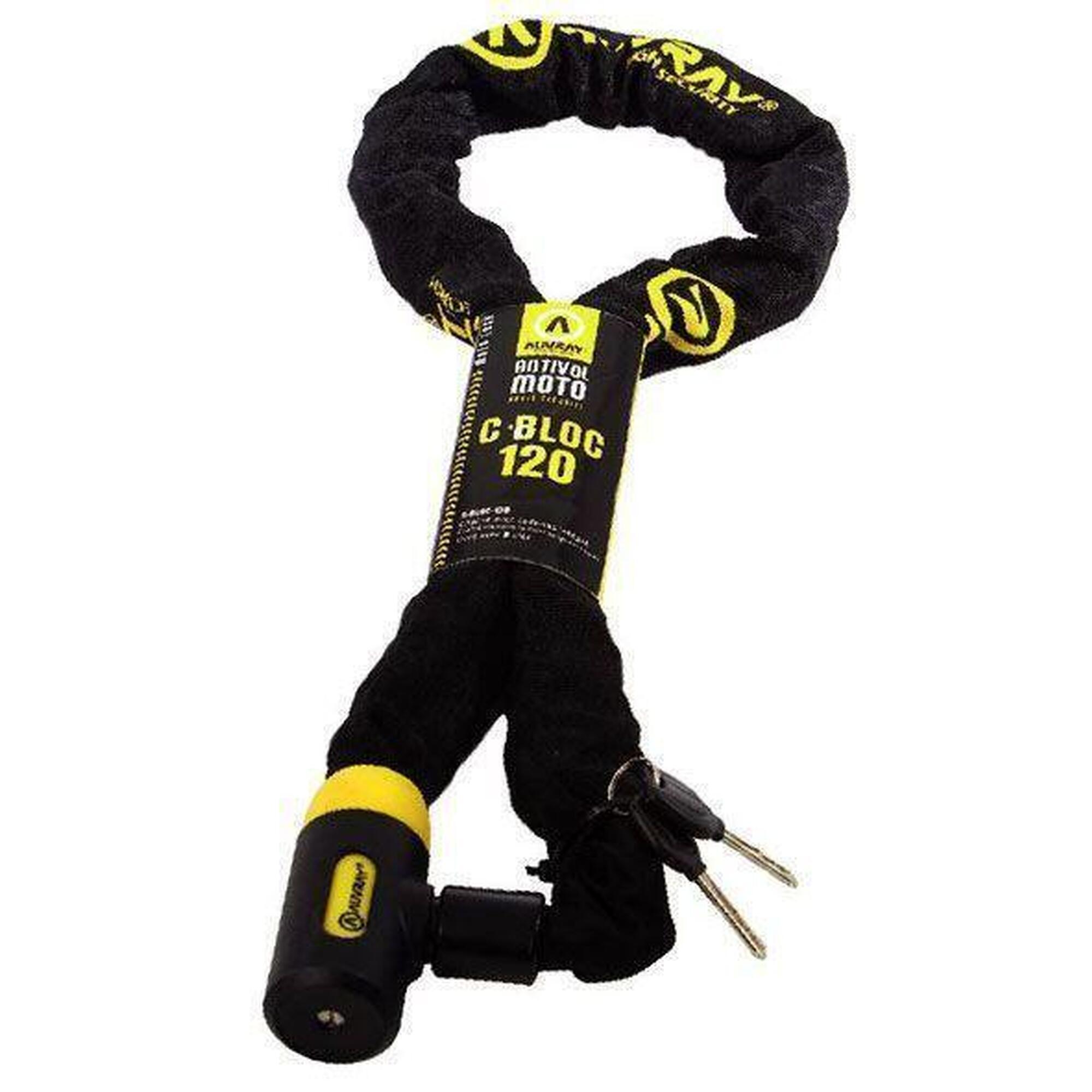 Auvray - Chaine C-bloc 120 D.10 Non Hom. Serrure Intégrée - Antivol - Decathlon