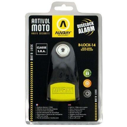 ANTIVOL SRA BLOC DISQUE ALARME BLOC14 NOIR JAUNE
