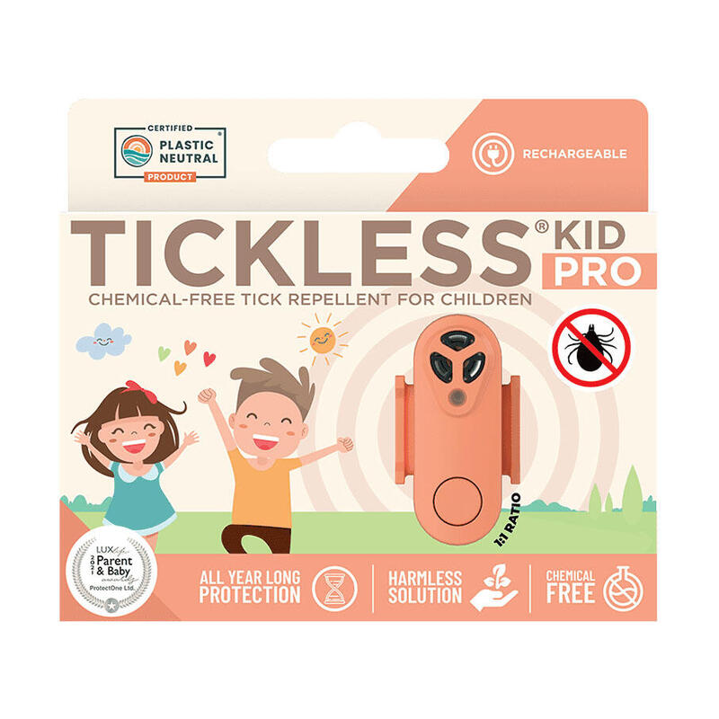 Ultradźwiękowe urządzenie na kleszcze TICKLESS Kid PRO różowy