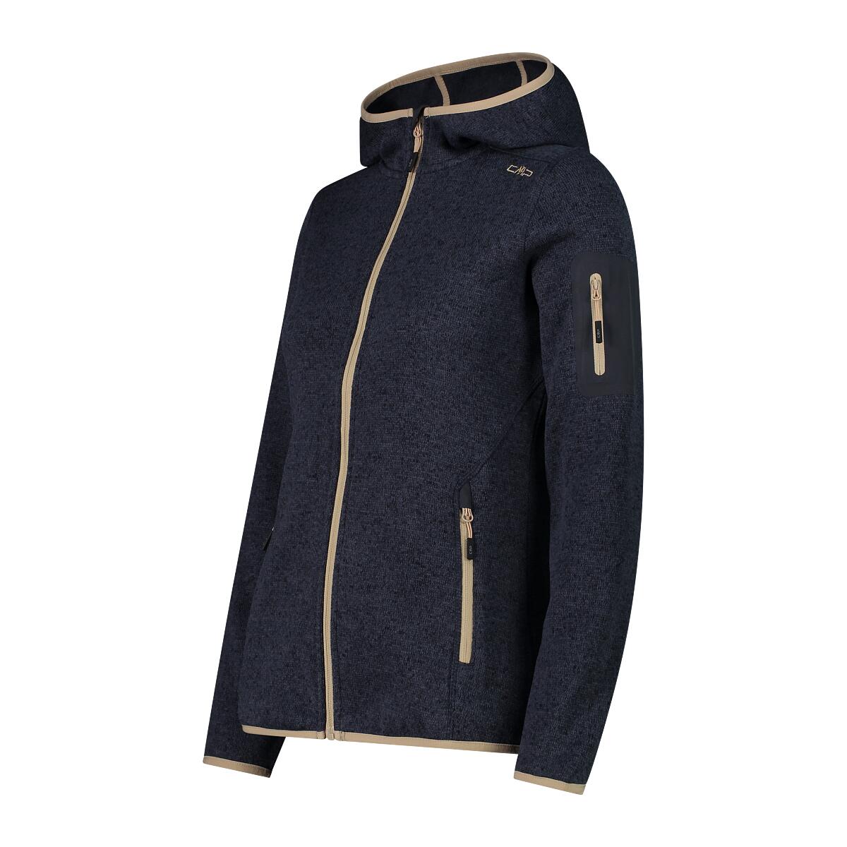 CMP Damen Jacke Knitted Melange Hoody 3H19826 3/5