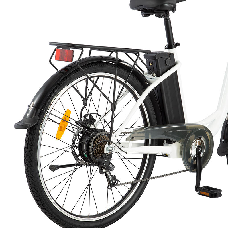 DYU C6 dames elektrische fiets, 250 watt motorvermogen, topsnelheid 25 km/u 6/7