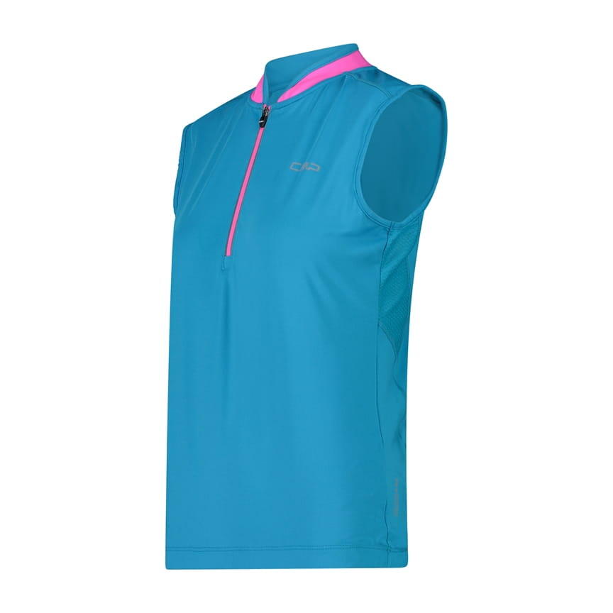 Maglia donna senza maniche con mezza zip CMP 3/5