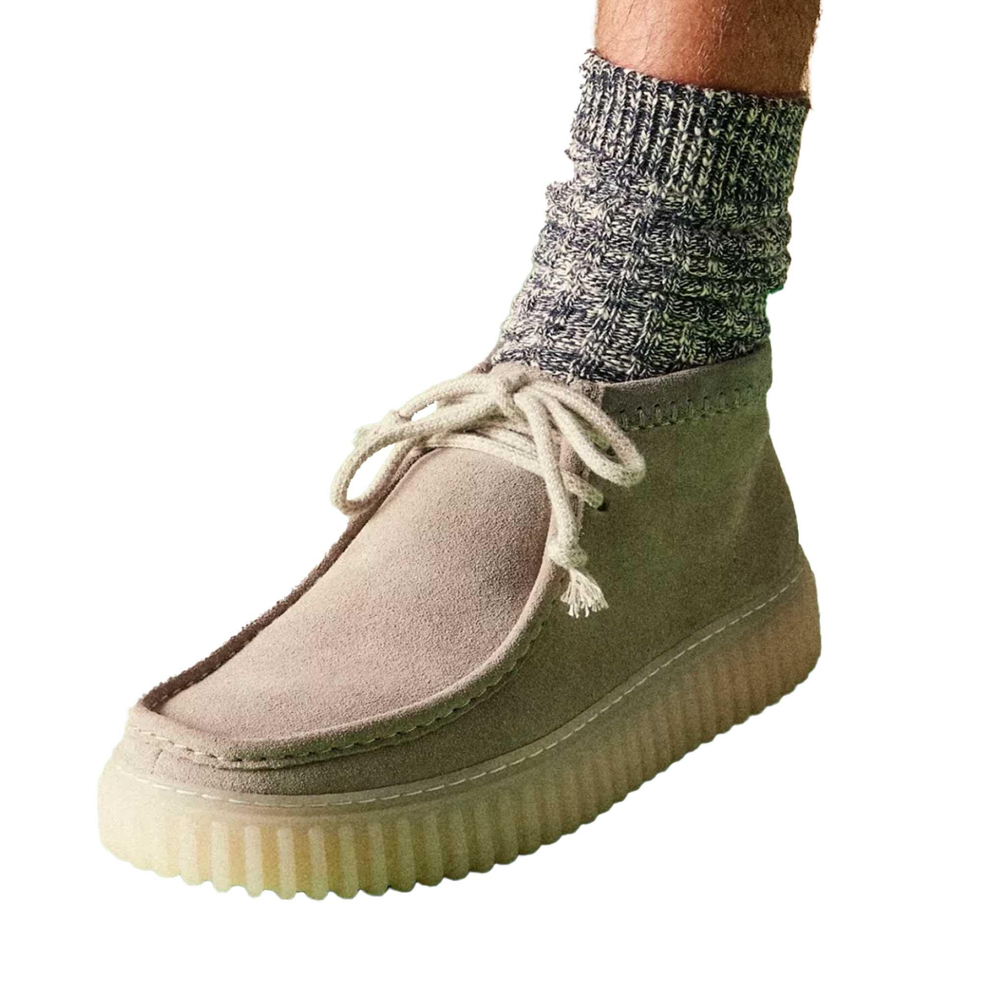 Torhill Hi Suede Boots Light Grey 3/5