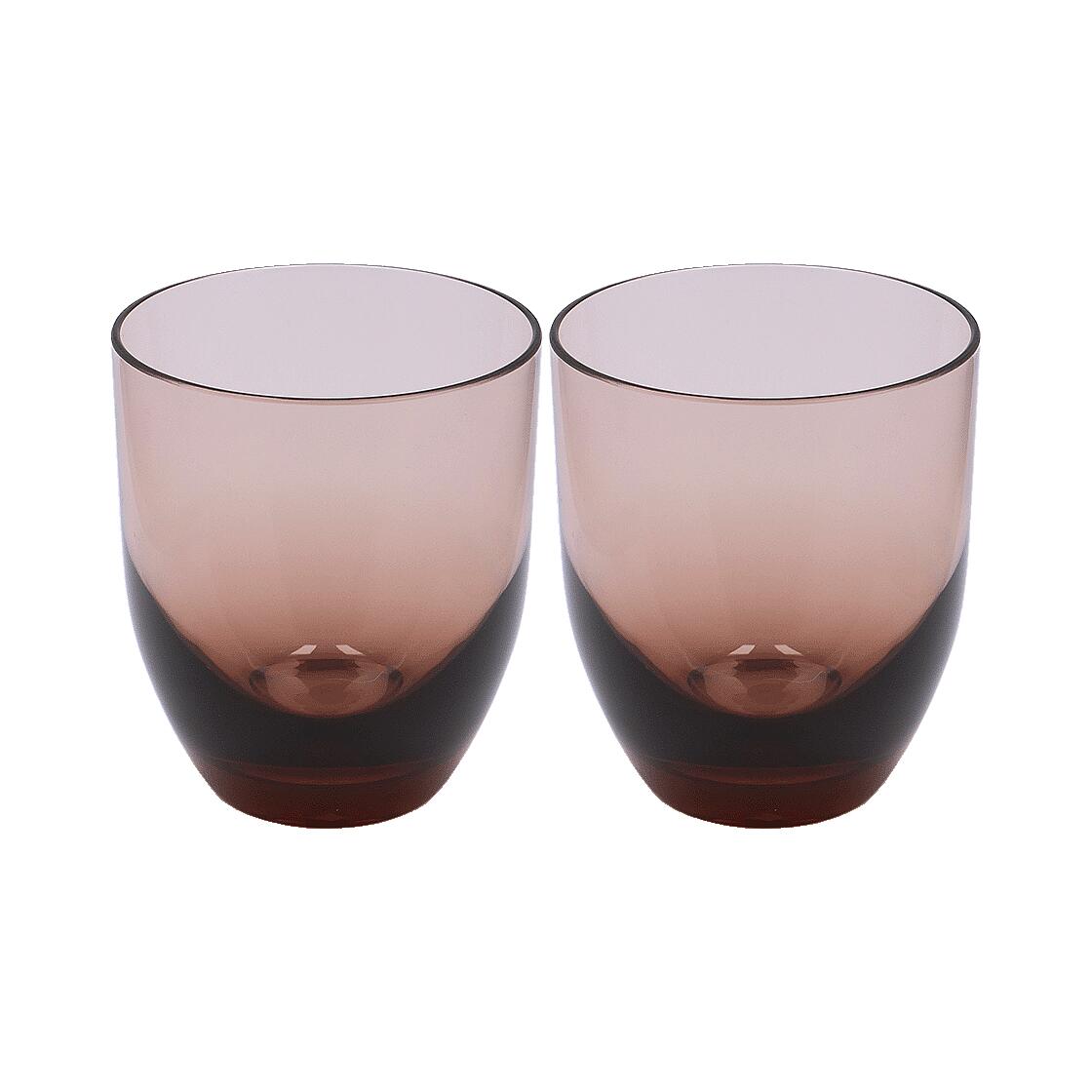 TRAVELLIFE Feria drinking glass Cacao 2 pcs - Scratch resistant