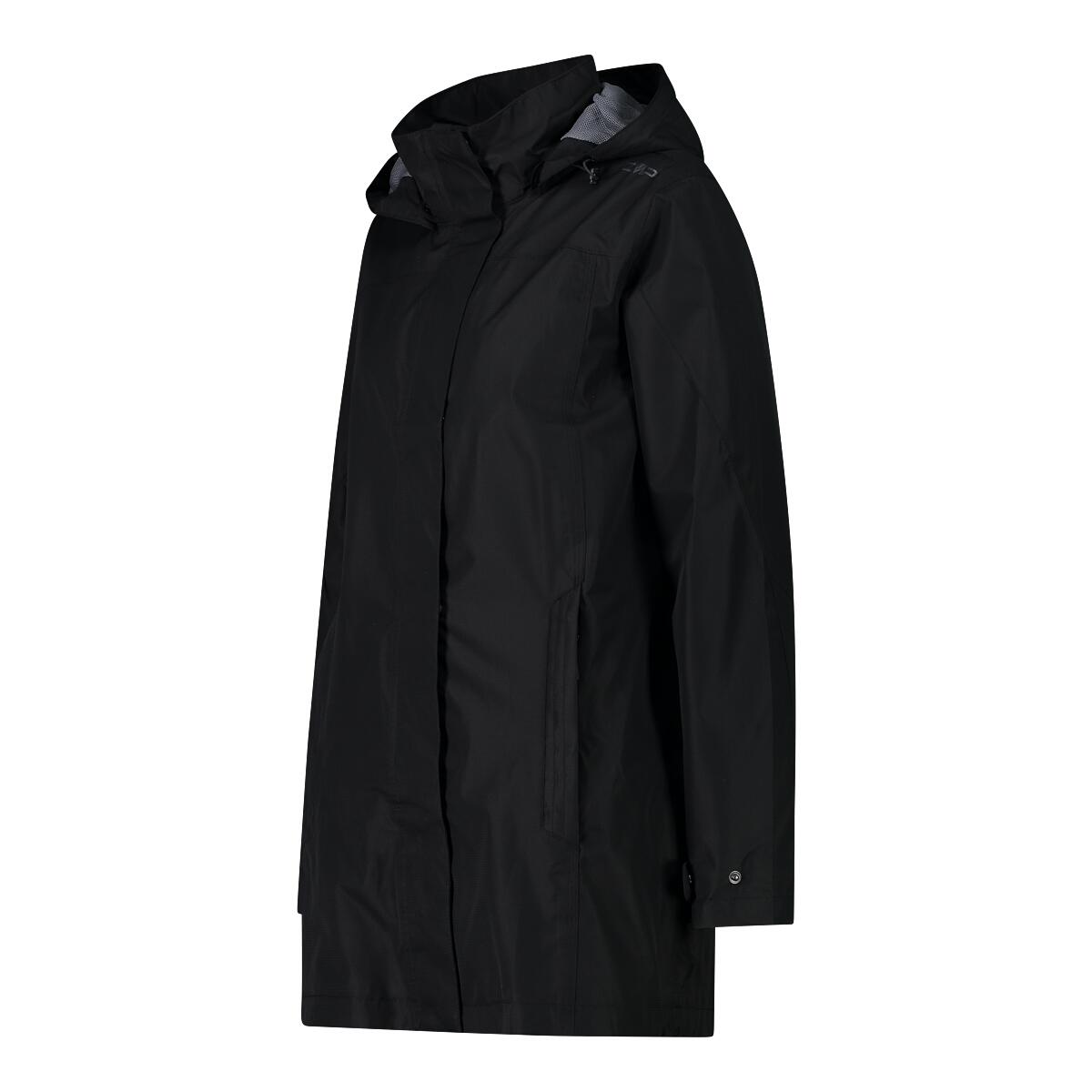 Giacca impermeabile con cappuccio e bottoni a pressione da donna CMP 4/6