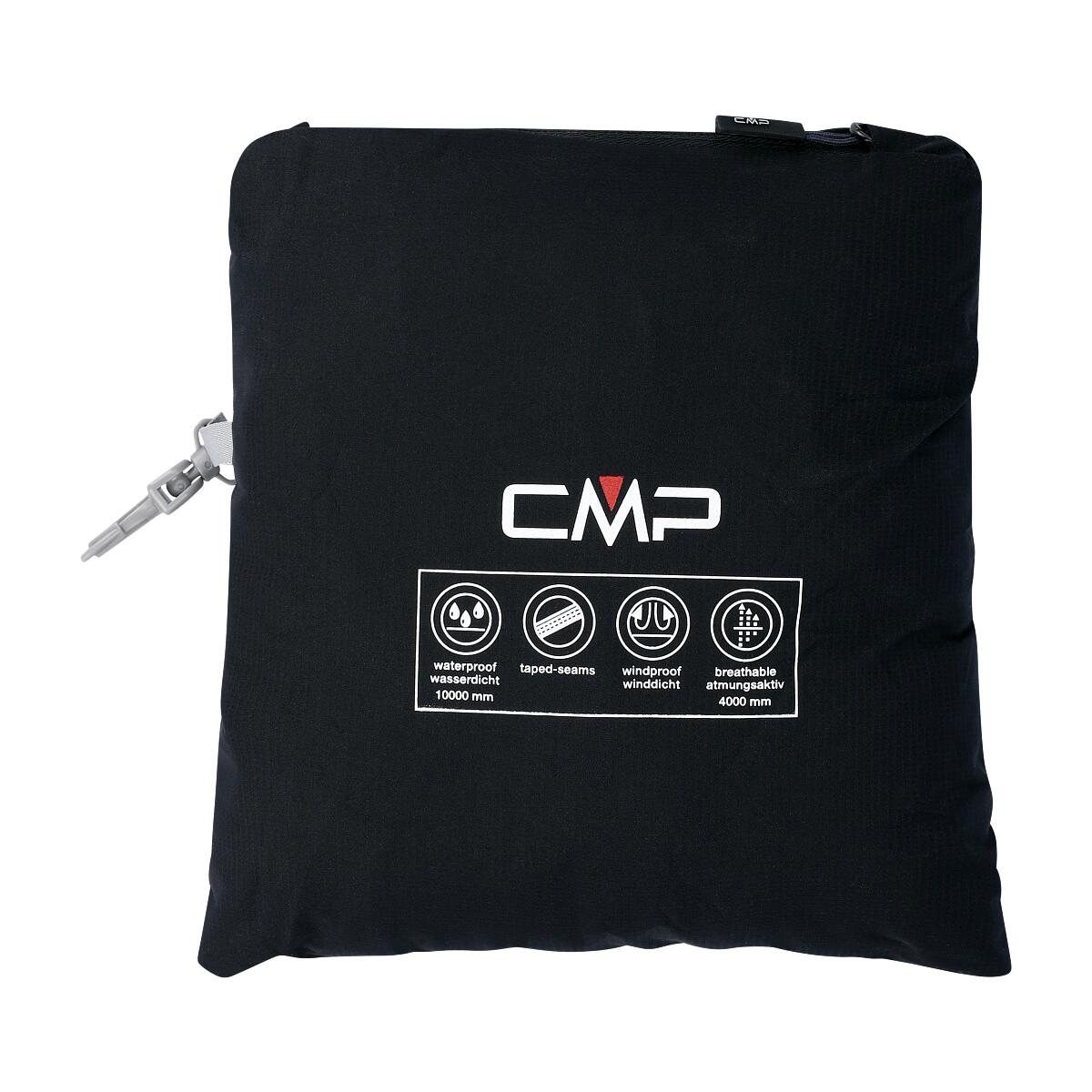 Giacca impermeabile con cappuccio e bottoni a pressione da donna CMP 6/6
