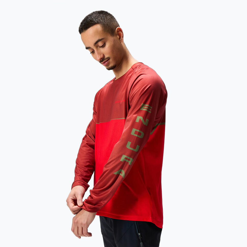 Longsleeve rowerowy męski Endura Core Printed