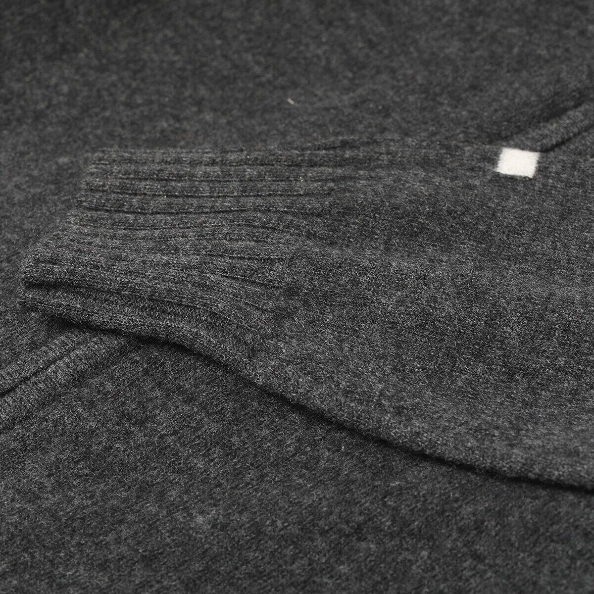 Bluza merino z zamkiem i kapturem Taimen - Ciemnoszara 2/7
