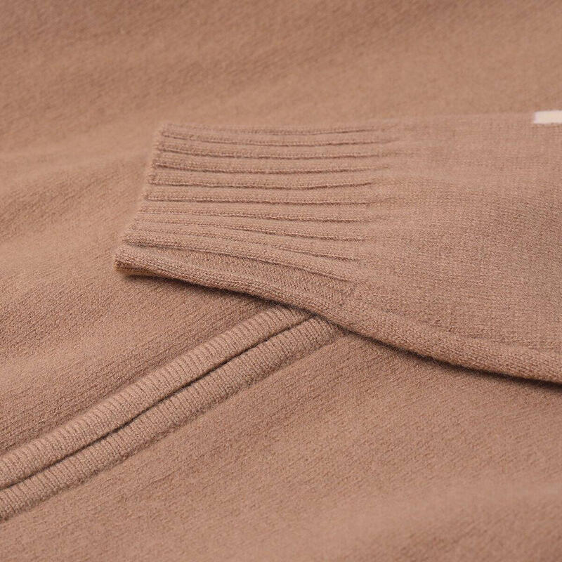 Bluza merino z zamkiem i kapturem Taimen - Ciemnoszara