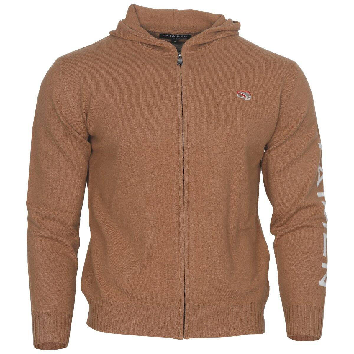 Bluza merino z zamkiem i kapturem Taimen - Ciemnoszara 3/7