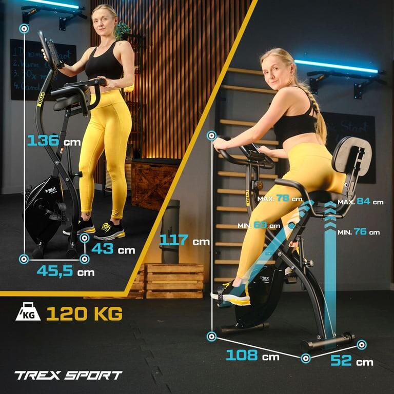 Rowerek stacjonarny magnetyczny składany Xbike PYRO TX-360XB czarny